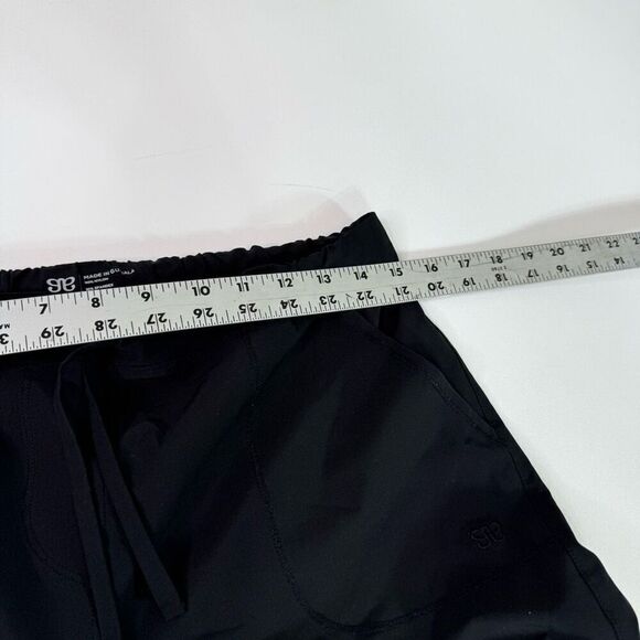 Albion Joggers Womens Small Tall Pants Black Tapered Ankle Zippers - Picture 6 of 11